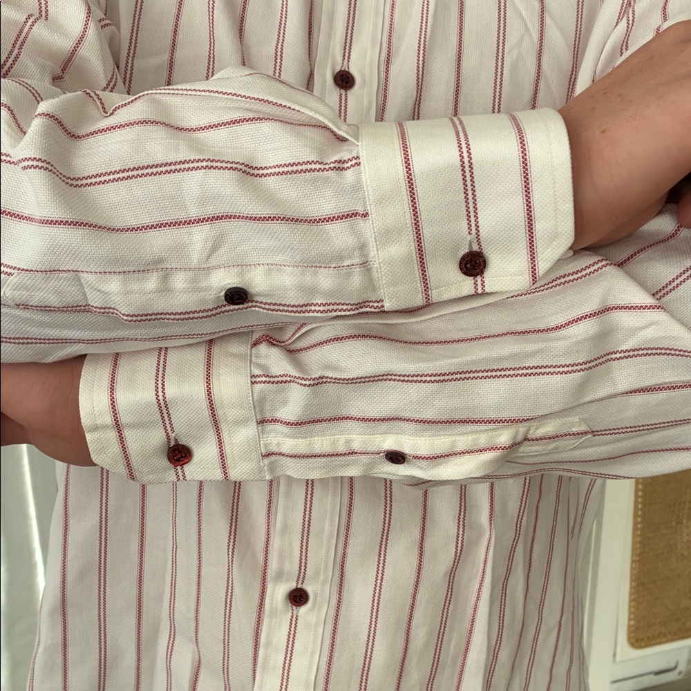 Gucci Men's White Shirt with Red Stripes - Picture 6 of 8